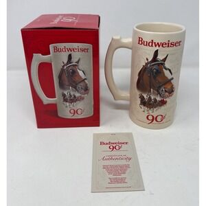 2023 Budweiser Holiday Stein 90th Anniversary Edition Clydesdale Mug Series